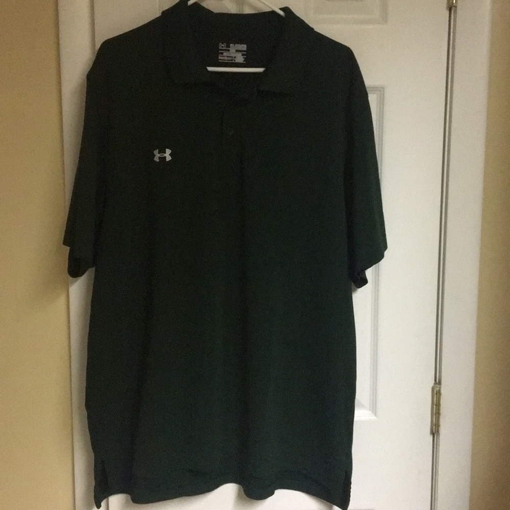Under Armour size 2xl dark green polo